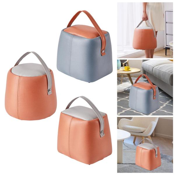 フットレスト 靴交換スツール 安定したハンドル付き ステップスツール 滑り止め 小型フットスツール ソファ ティースツール 戸口 寝室 ホー