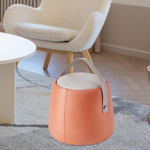 フットレスト 靴交換スツール 安定したハンドル付き ステップスツール 滑り止め 小型フットスツール ソファ ティースツール 戸口 寝室 ホー