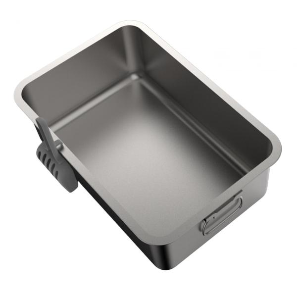 猫トイレ 屋内猫用 猫トイレ ステンレス鋼 猫用品 モダン猫サンドボックス 掃除簡単 オープントップ ペット砂トレイ