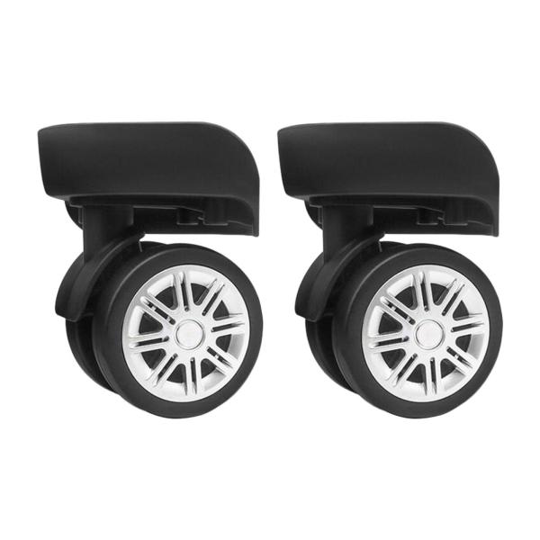 2個の交換用荷物ホイール、スーツケース修理、スピナーホイール、ユニバーサル耐荷重耐久性のあるスーツケースホイール修理用スイベルキャスター