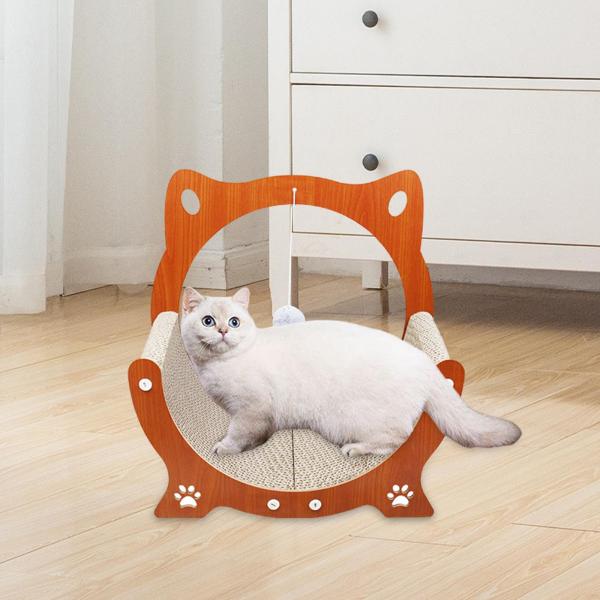 猫スクラッチャー 段ボール 猫スクラッチボード 猫の巣ソファ 家具保護 ラウンジャーソファ 猫スクラッチパッド ラウンジベッド 遊び用 睡眠