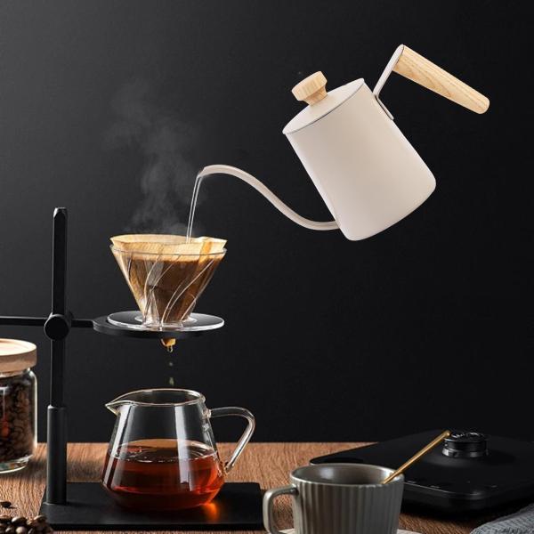 ドリップコーヒーケトル、グースネックケトル、細長い注ぎ口コーヒーティーポット、ホームカフェ、コーヒーショップ、コーヒーメーカー、カフェバー用