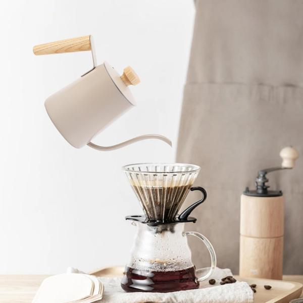 ドリップコーヒーケトル、グースネックケトル、細長い注ぎ口コーヒーティーポット、ホームカフェ、コーヒーショップ、コーヒーメーカー、カフェバー用