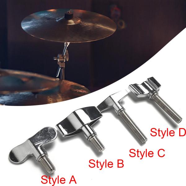 ドラマー用メタルスタンドシンバルウイングナット交換用メタルブラケット、高耐久調節可能なユニバーサルナットネジ、パーカッションパーツアクセサリ