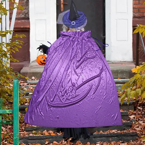 ハロウィン コスチューム 大人用 魔女のケープと帽子 ハロウィン マントのテーマ パーティー用品 フェスティバル ホリデー コスプレ アクセ