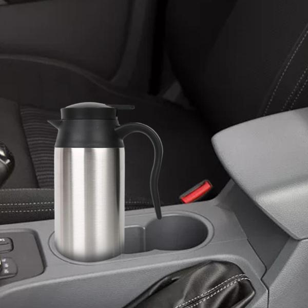 車のケトル ステンレススチール コーヒーウォーマー 真空断熱 トラック トラベルケトル 給湯カップ ビジネスマン トラック運転手 父のギフト