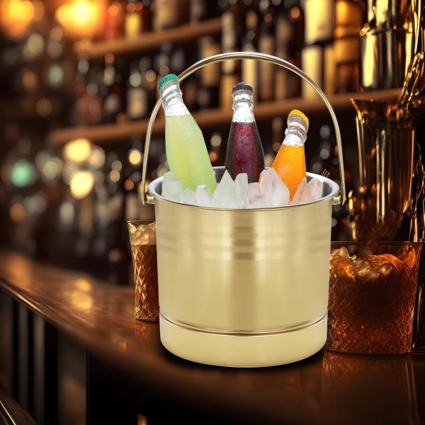 アイスバケツ ステンレス鋼 シャンパンバケツ 多目的ドリンクボトル 冷却容器 エンターテイメント用 BBQ 夏休み バーアクセサリー