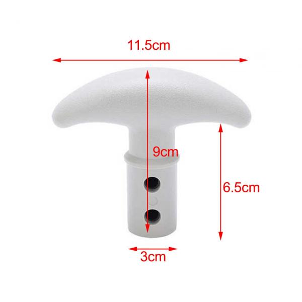 ボートパドル交換用 T ハンドル PVC 素材 細かい職人技 組み立て便利 コンパクトアクセサリー 軽量 サーフボードパドル用