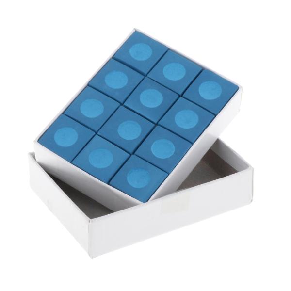 12個のプールキューチョークキューブ プールチョークキューブ 摩擦を増加させる 滑らかなコーティング ボールビリヤード ビリヤードテーブルア