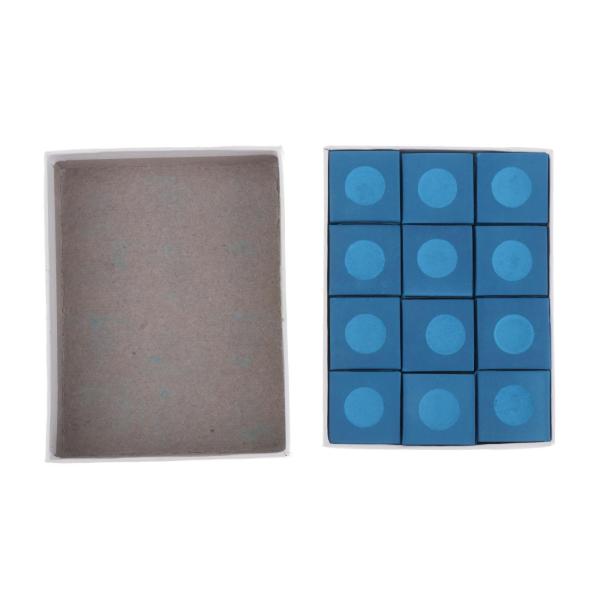 12個のプールキューチョークキューブ プールチョークキューブ 摩擦を増加させる 滑らかなコーティング ボールビリヤード ビリヤードテーブルア