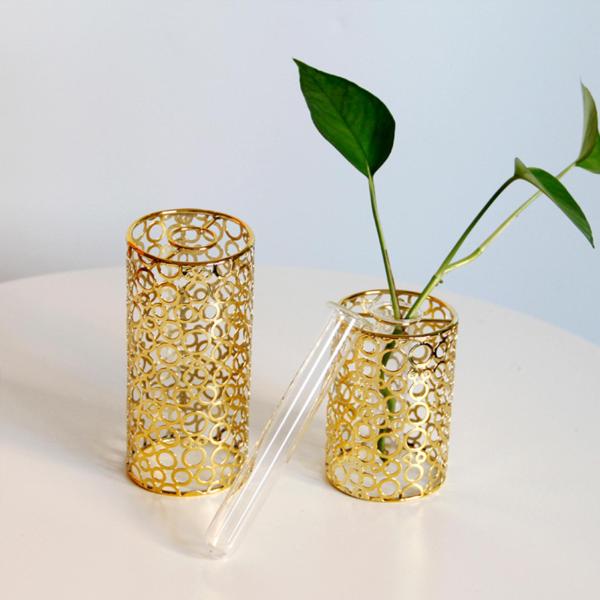 試験管花瓶植物繁殖ステーションチューブフラワーアレンジメントポータブル家の装飾水耕植物ホルダーパーティー屋内寝室用
