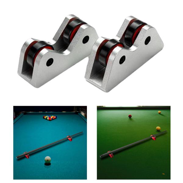 2x スヌーカークラブローラー真直度検出器プールビリヤードキュー真直度チェッカーバークラブメンテナンスビリヤードアクセサリー検査ツール