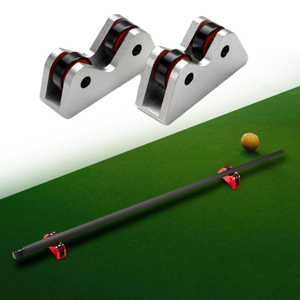 2x スヌーカークラブローラー真直度検出器プールビリヤードキュー真直度チェッカーバークラブメンテナンスビリヤードアクセサリー検査ツール