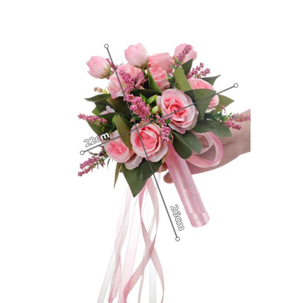 ブライドメイドホールディング造花テーブルセンターピースフェイクバラブライドメイドブーケウェディングハンドブーケギフトセレモニーパーティー用