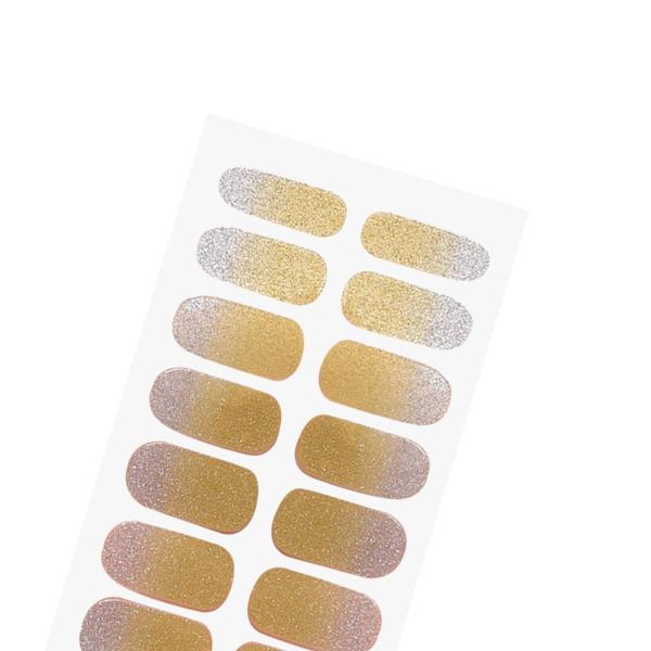 2 個ネイルステッカープレスオンネイルグリッターネイル用品ホームネイルサロン用