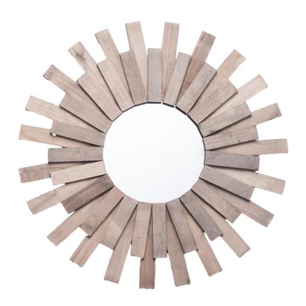 ウォールミラー ラウンド化粧鏡 木製アート 壁装飾 化粧鏡 ドレッシングミラー 家庭用写真小道具 寮のバスルーム用