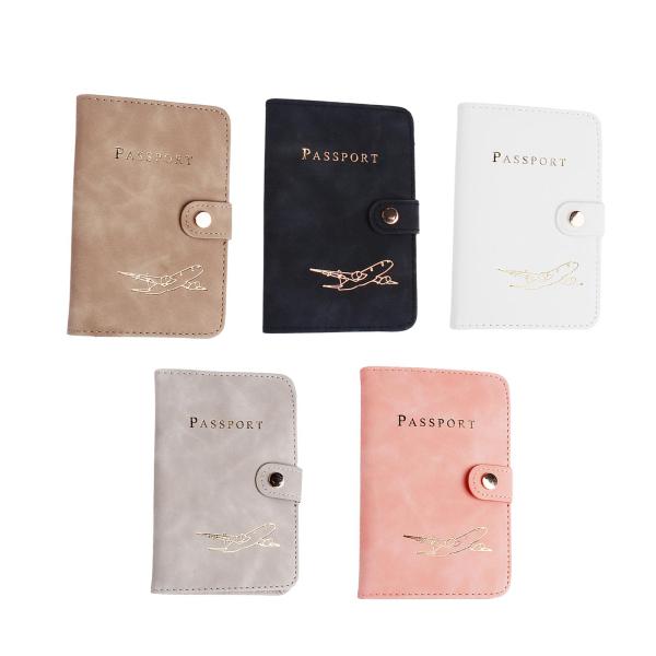 パスポートホルダーカバーウォレット、トラベルアクセサリー、小型実用的、高品質、耐久性のあるトラベルパスポートケース、休日用PUレザーカードケ