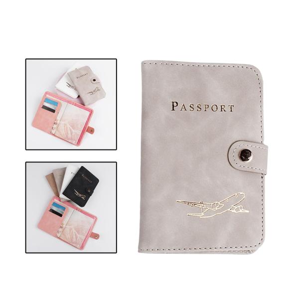 パスポートホルダーカバーウォレット、トラベルアクセサリー、小型実用的、高品質、耐久性のあるトラベルパスポートケース、休日用PUレザーカードケ