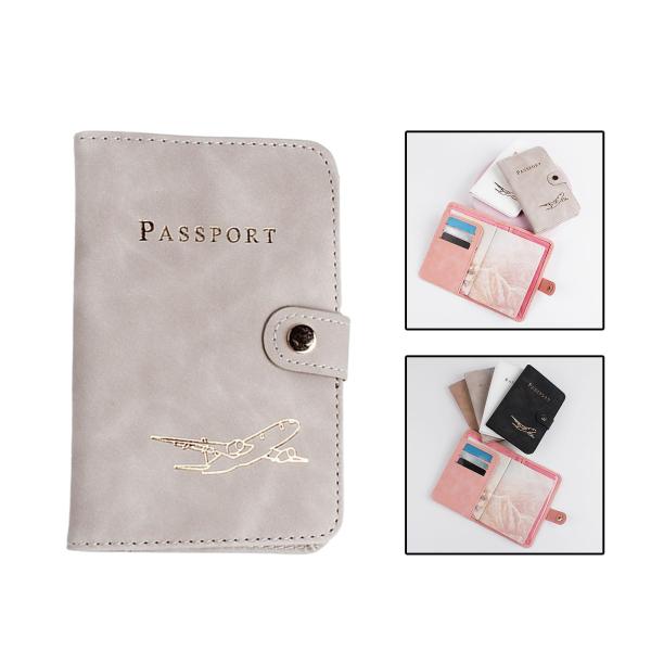 パスポートホルダーカバーウォレット、トラベルアクセサリー、小型実用的、高品質、耐久性のあるトラベルパスポートケース、休日用PUレザーカードケ