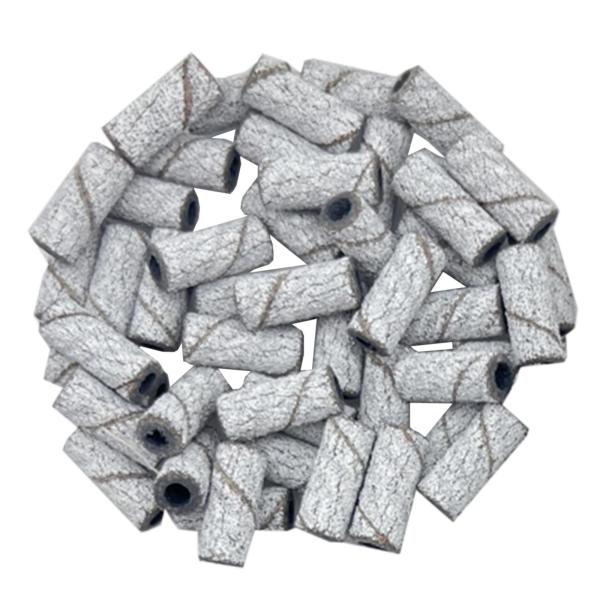 50x ミニネイルサンディングバンド 爪研磨 ネイルジェルポリッシュ除去 多機能 耐久性のある マニキュアツールアクセサリー 3.1mm フ