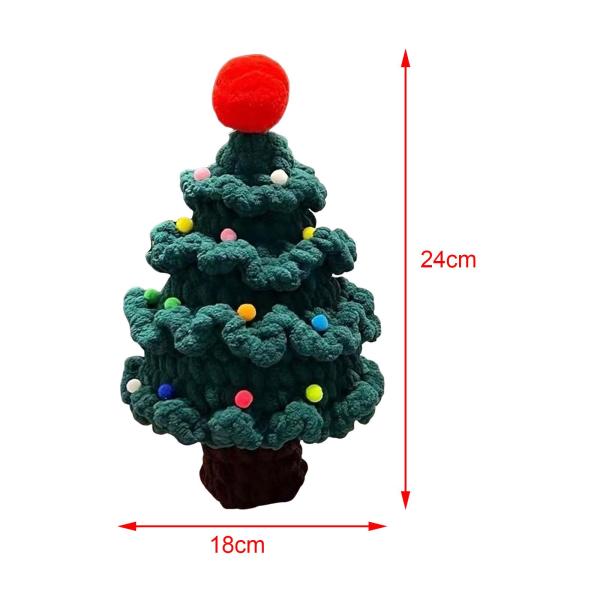 手編みクリスマスツリー手作り軽量スタイリッシュなニット工芸品クリスマステーブル屋内リビングルームの飾り