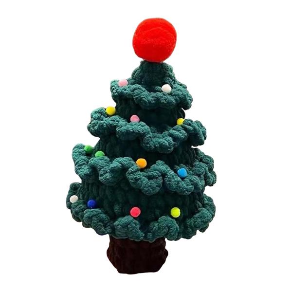 手編みクリスマスツリー手作り軽量スタイリッシュなニット工芸品クリスマステーブル屋内リビングルームの飾り