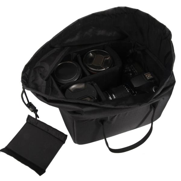 カメラ インサート バッグ 調節可能な旅行用保護バッグ カメラ バッグ インサート