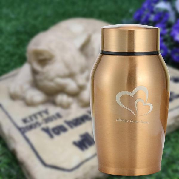 ステンレス鋼ペット骨壷記念灰ホルダー軽量耐久性のある埋葬思い出を保持火葬骨壷記念品骨壷子犬用