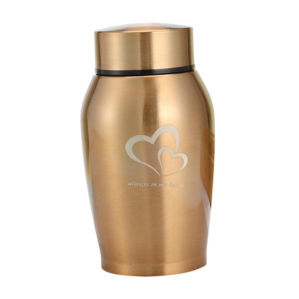 ステンレス鋼ペット骨壷記念灰ホルダー軽量耐久性のある埋葬思い出を保持火葬骨壷記念品骨壷子犬用