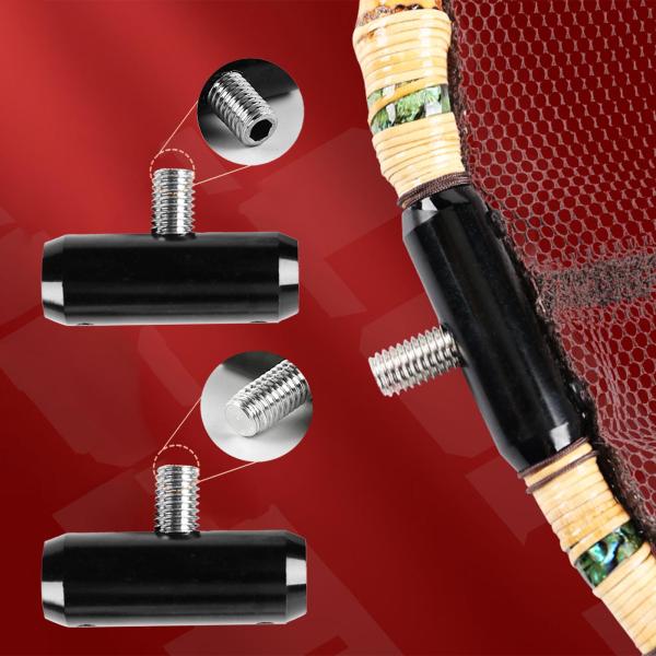 ディップネットコネクタアダプター釣竿コネクタ修理 M8 取り付け簡単アダプターディップネットロッド部分軽量クイックリリース