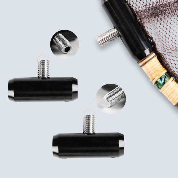 ディップネットコネクタアダプター釣竿コネクタ修理 M8 取り付け簡単アダプターディップネットロッド部分軽量クイックリリース