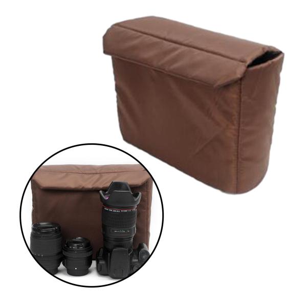 カメラインサートバッグナイロン耐衝撃便利な耐久性のあるポータブルレンズバックパック