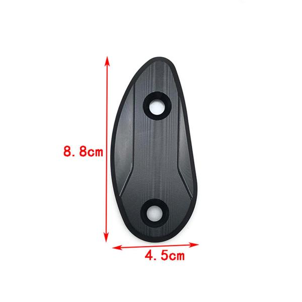 2 個オートバイミラーブロックオフプレート外装アクセサリーアルミスペアパーツ交換用取り付け簡単 CBR1000rr