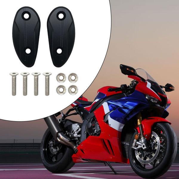 2 個オートバイミラーブロックオフプレート外装アクセサリーアルミスペアパーツ交換用取り付け簡単 CBR1000rr