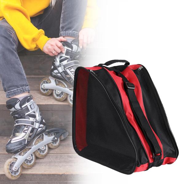 ローラースケートバッグ通気性ポータブルアイススケートバッグケーススケートシューズバッグ