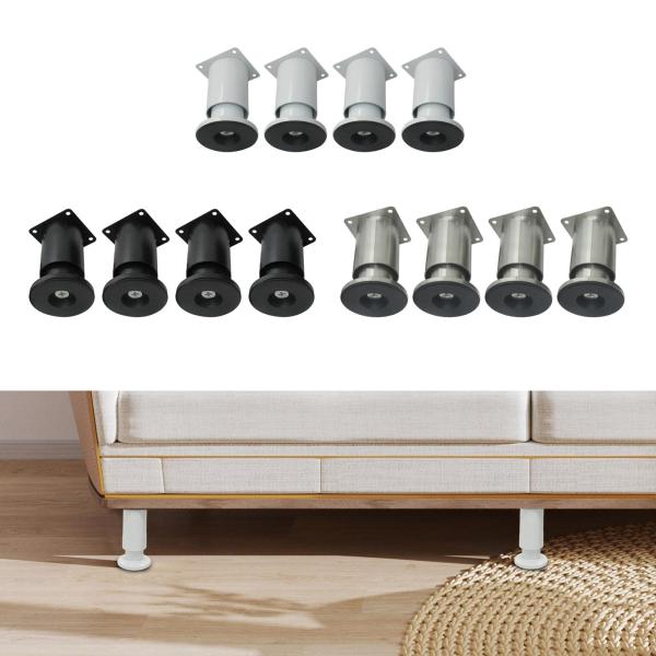 4x キャビネットフットレッグ 高さ調節可能 丈夫で取り付け簡単 家具脚ベッドレッグサポートフィート 靴キャビネットドレッサー用