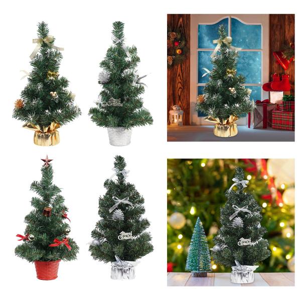 40 センチメートルミニクリスマスツリーミニクリスマスツリー人工クリスマスツリークリスマスオーナメントバーテーブルフェスティバルパーティーの