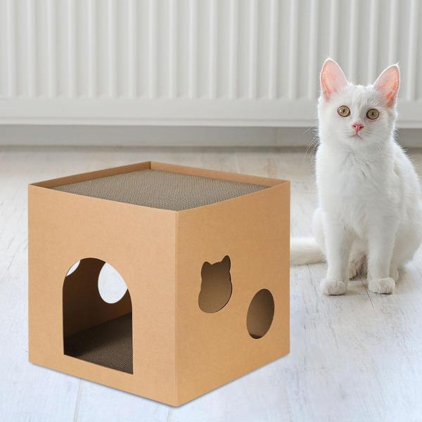 キャットハウス爪とぎ、ダンボールベッド、ペット用品アクセサリー
