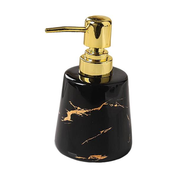 ポンプ ソープ ディスペンサー 液体ハンドソープ ディスペンサー スタイリッシュでエレガントな頑丈なセラミック バスルーム液体容器 詰め替え