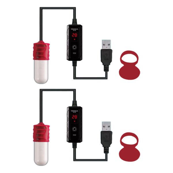 水族館ヒーター水中サーモスタットデジタルディスプレイ USB ポータブルヒートロッド小型タンクヒーター Betta 淡水海水用