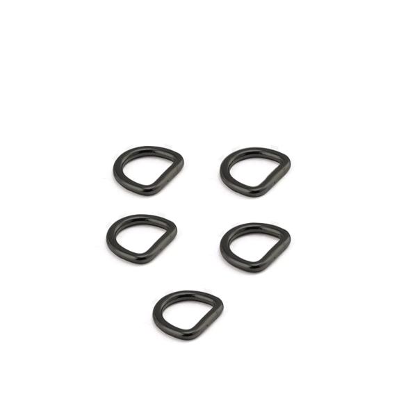 5 個クローズド D リング D シェイプバックル極厚金属ループバックル D シェイプリングストラップキーホルダーハードウェアバッグリングバ