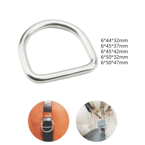 3x D リング バックル D バックル 耐久性のある多目的非溶接バックル 半円形 D リング ハンドバッグ、犬のリード、ハンモック用