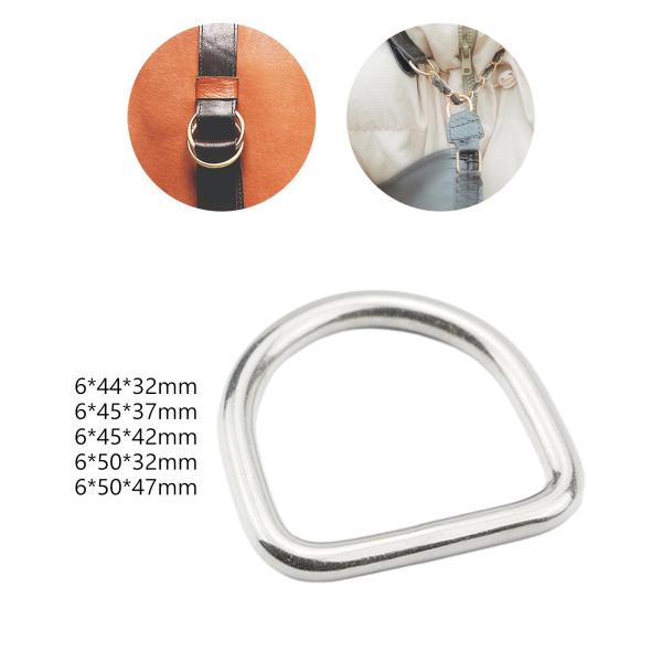 3x D リング バックル D バックル 耐久性のある多目的非溶接バックル 半円形 D リング ハンドバッグ、犬のリード、ハンモック用