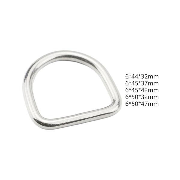 3x D リング バックル D バックル 耐久性のある多目的非溶接バックル 半円形 D リング ハンドバッグ、犬のリード、ハンモック用