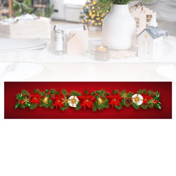 クリスマステーブルランナー クリスマス装飾 レッド 装飾 素朴 洗える クリスマス装飾 テーブルクロス デスク用 冬 ダイニングテーブル