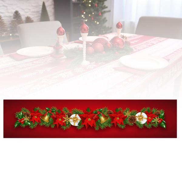 クリスマステーブルランナー クリスマス装飾 レッド 装飾 素朴 洗える クリスマス装飾 テーブルクロス デスク用 冬 ダイニングテーブル