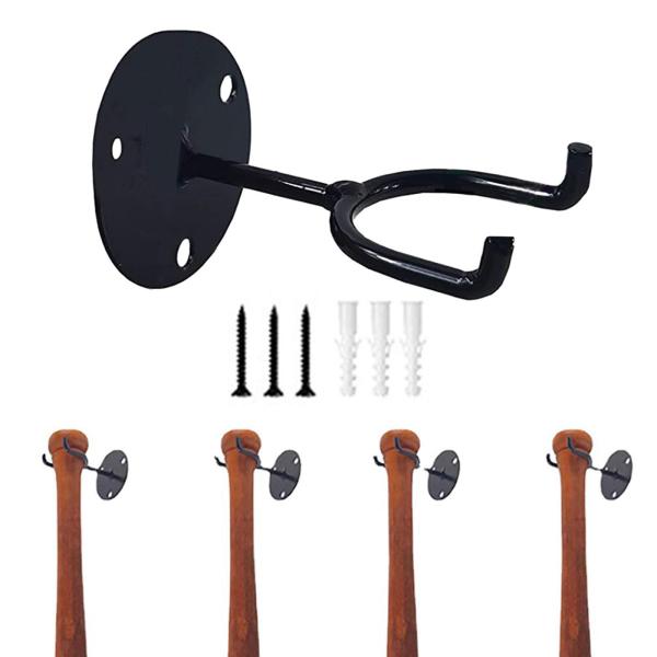 野球壁掛けホルダー、野球収納ラック、丈夫な鉄製壁掛けオーガナイザーブラケット野球ディスプレイホルダー