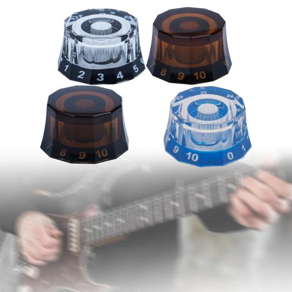 エレキギタートップハットノブ、ギターノブ、ヴィンテージ、エレキギター用ユニバーサルベースノブ、スペアパーツ、交換用