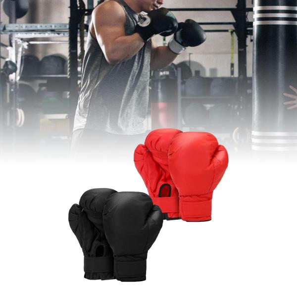2 ペア ボクシング グローブ PU レザー ハンドガード パンチ ミット パンチング グローブ スパーリング グローブ ワークアウト サン