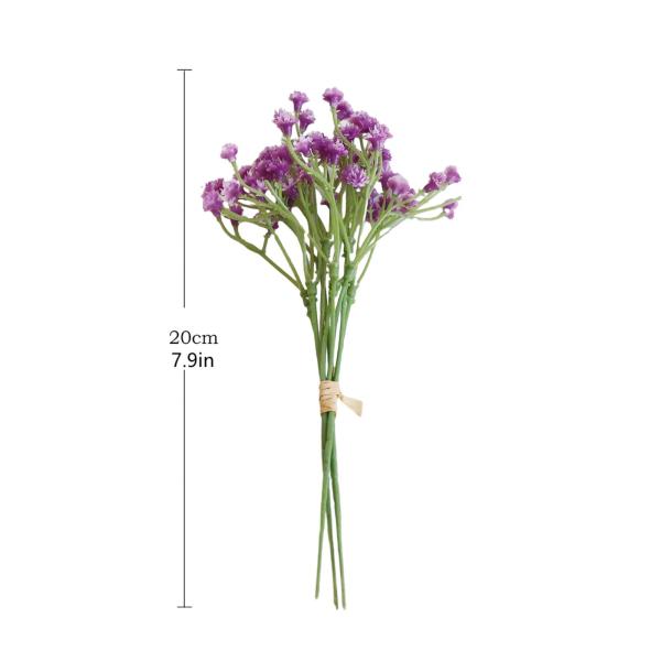 3 個 Babys Breath 造花造花 DIY ロングステムテーブル装飾オフィス屋外結婚式ホームセンターピース